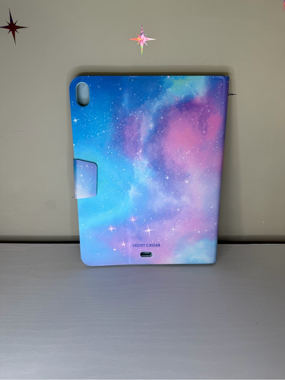 Velvet Caviar IPAD AIR 10.9” Tablet Case - Blue & Pink Galaxy Design
